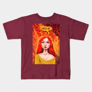 Fire Witch Kids T-Shirt